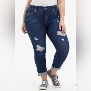 TORRID 18R BOMBSHELL STRAIGHT PREMIUM STRETCH HIGH-RISE JEAN